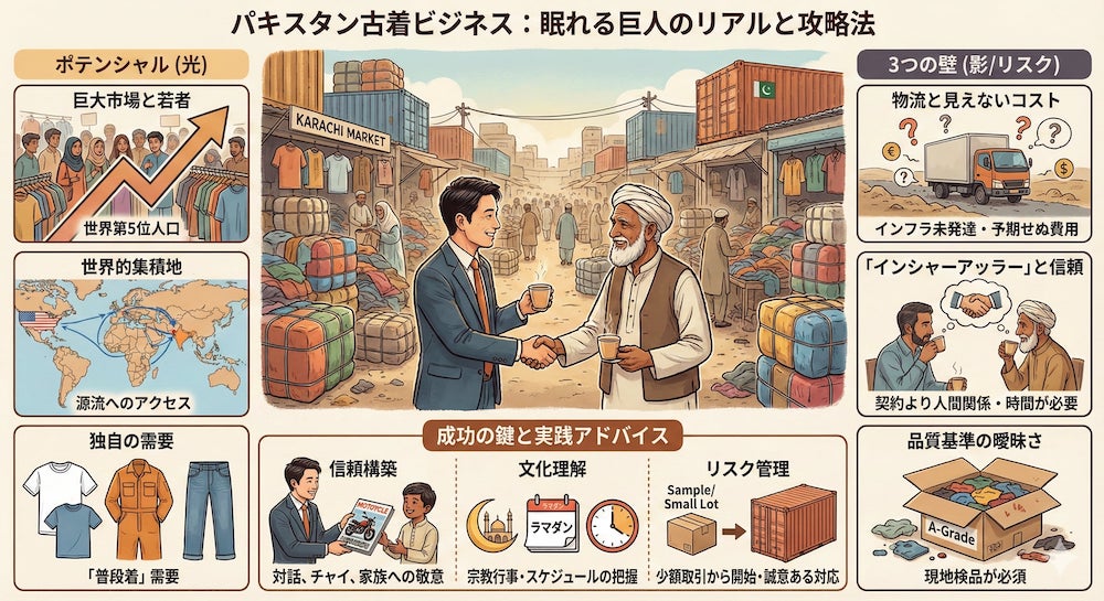 パキスタン古着ビジネス