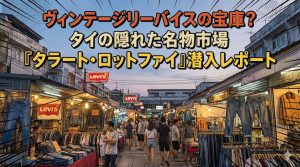 ヴィンテージリーバイスの宝庫？タイの隠れた名物市場「タラート・ロットファイ」潜入レポート