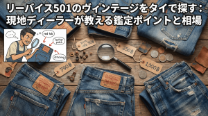 リーバイス501のヴィンテージをタイで探す：現地ディーラーが教える鑑定ポイントと相場