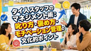 タイ人スタッフのマネジメント術：叱り方・褒め方・モチベーション管理の文化的ポイント