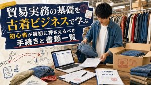 貿易実務の基礎を古着ビジネスで学ぶ：初心者が最初に押さえるべき手続きと書類一覧