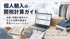 個人輸入の関税計算ガイド：古着・衣類を海外から仕入れる際の税金を完全シミュレーション