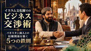 イスラム文化圏でのビジネス交渉術：パキスタン商人との信頼関係を築く5つの鉄則
