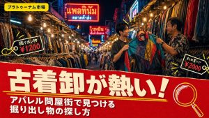 プラトゥーナム市場の古着卸が熱い！アパレル問屋街で見つける掘り出し物の探し方