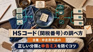 HSコード（関税番号）の調べ方：古着・中古衣料品の正しい分類と申告ミスを防ぐコツ