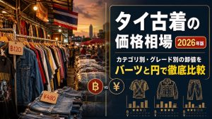 タイ古着の価格相場2026年版：カテゴリ別・グレード別の卸値をバーツと円で徹底比較